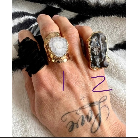 Divine Feminine Cosmic Geode Ring - Picture 2 of 10